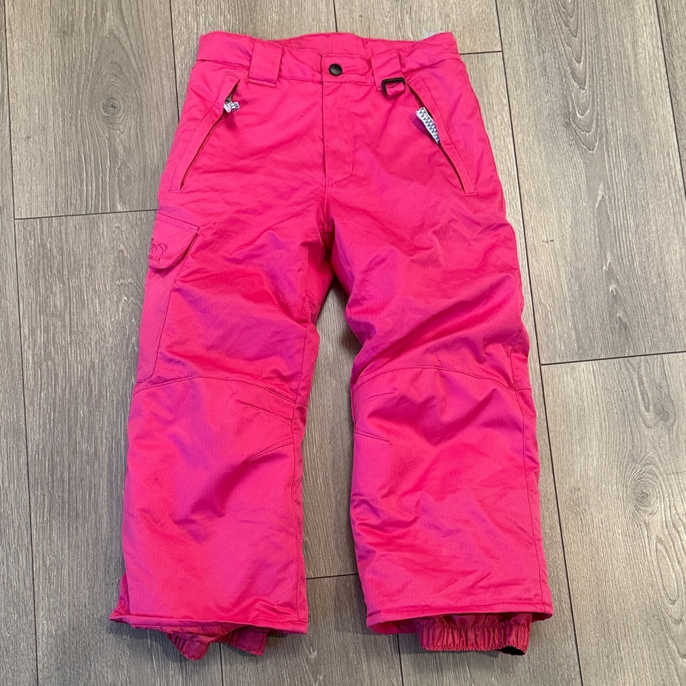 Kids Fuchsia Snow Pants